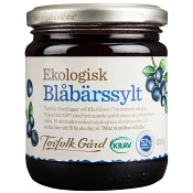 Blåbärssylt 320g KRAV Torfolk Gård.