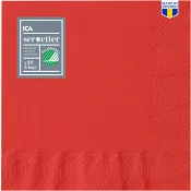 Servett Röd 24cm 20-p ICA Home.