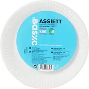 Assiett Vit 18cm 50-p ICA Basic.