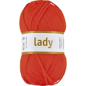 Garn Lady orange 50g Järbo.