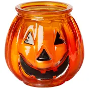 Fylld ljuslykta Pumpa 7,5cm ICA.