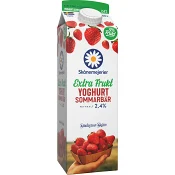 Yoghurt Sommarbär 2,4% 1l Skånemejeri.