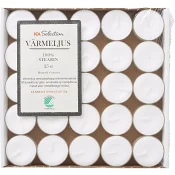 Värmeljus Vit 25-p ICA Selection.