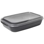 Matlåda Grå 1,1l ICA Basic.