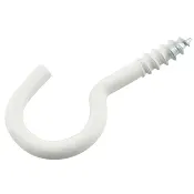 Skruvkrok 50mm vitlack 4-p Hall Miba.