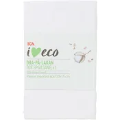Dra-på-lakan Baby 1-p ICA I love eco.