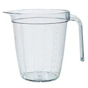 Måttkanna Plast Transparent 1l.