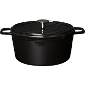 Gjutjärnsgryta Svart 5l ICA.