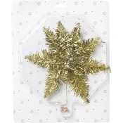 Toppstjärna Glitter Guld 25cm ICA.