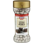 Bakdekoration Silver pearls Chocolate 52g Dr. Oetker.