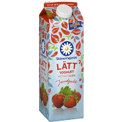 Lättyoghurt Jordgubb 0,5% 1000g Skånemejerier.