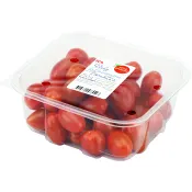 Röda babyplommontomater 250g Klass 1 ICA.