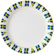 Tallrik Svenska flaggan 26cm 12-p ICA.