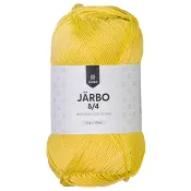 Virkgarn 8/4 Gul 50g Järbo.