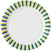 Assiett Svenska flaggan 18cm 12-p ICA.