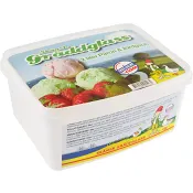 Gräddglass Päron &amp; Jordgubb 2l Engelholms Glass.