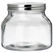 Glasburk med Silverlock 16x14cm ICA.