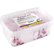 Gräddglass Blåbär med blåbärssylt 1l Engelholms Glass.