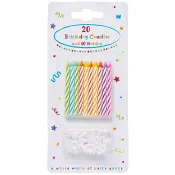 Tårtljus med hållare 20-p Packers.