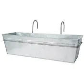 Balkonglåda Zink med hänge.