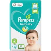 Blöjor Baby-Dry air Strl 5 11-16kg 46-p Pampers.
