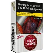 Red Original 20-p Lucky Strike.