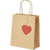 Presentpåse Hjärta 19x22cm ICA.