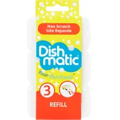 Diskborste Refill Vit 3-p Dishmatic.
