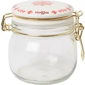 Glasburk med porslinslock 0,5L ICA.