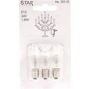 Reservlampa 3-p E10 24V 1,8W Star Trading.