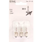 Reservlampa 3-p E10 12V 2,4W Star Trading.