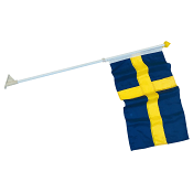 Fasadset Sverige flagga 117cm.
