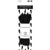 Skoband sport svart 150cm 1-p Falk.