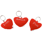 Hjärta Nyckelring 8cm 1-p Hedlundgruppen.