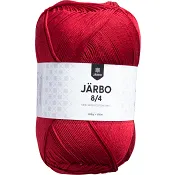 Virkgarn 8/4 Julröd 200g Järbo.