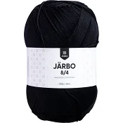 Virkgarn 8/4 Svart 200g Järbo.