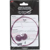 Kabel till ändstickor 80cm Rosa Järbo.