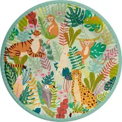 Tallrik Djungel 23cm 8-p Happy Party.