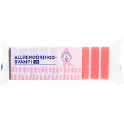 Allrengöringssvamp ICA Rosa Bandet 10-pack.
