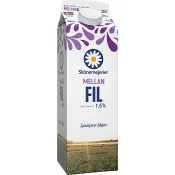 Mellanfil 1,5% 1l Skånemejerier.