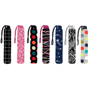 Paraply 3-delat mönstrat Totes.