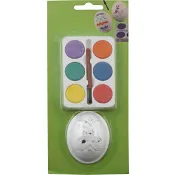 Vattenfärger Set Måla ägg 6 färger.