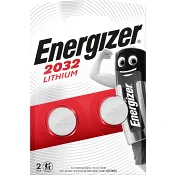 Knappcellsbatteri 2032 2-p Energizer.