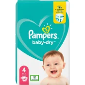Blöjor Baby-Dry Strl4 9-14kg 45p ValuePack Pampers.