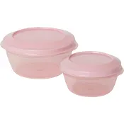 Förvaringsburk Rosa 0,25l/0,5l 2-p ICA.