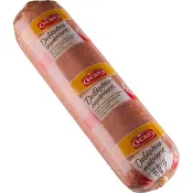 Medwurst Delikatess i skivor ca 14g Scan.