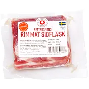 Sidfläsk rimmat ca 360g Petterssons Charkuteri.