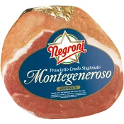Prosciutto Crudo Stagionato Montegeneroso i skivor ca 15g Negroni.