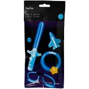 Set Glow in the dark Blå 4-p.