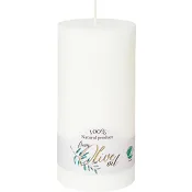 Blockljus Olivolja Vit 6x12cm 1-p ICA.